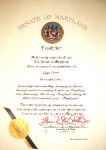Diploma del Senato del Maryland