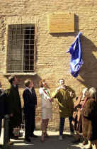 Inaugurazione della lapide sulla facciata della casa natale di Ottorino Respighi (2000 Foto Gnani)